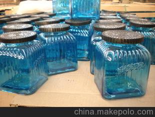 喷色玻璃罐,蓝色玻璃食品罐,行列机吹玻璃罐,工厂直销,图片,喷色玻璃罐,蓝色玻璃食品罐,行列机吹玻璃罐,工厂直销,图片大全,徐州大华玻璃制品有限公司-马可波罗网